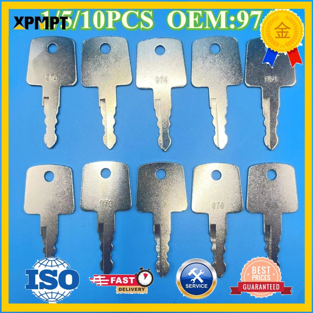 Heavy Equipment Keys - 1/5/10 قطع مفاتيح تشغيل رولر ساكاي