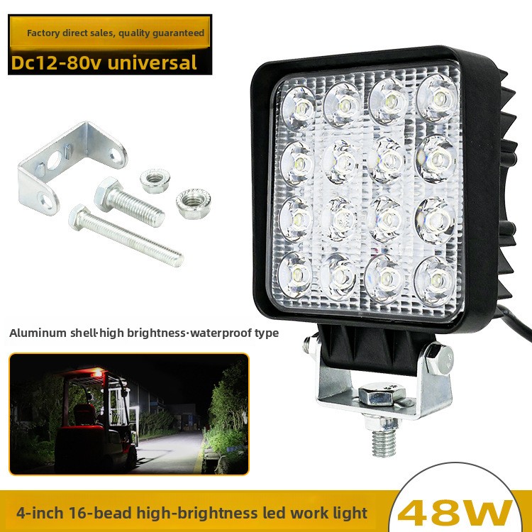 Heavy Equipment Working - مصباح عمل LED بقوة 48 واط،