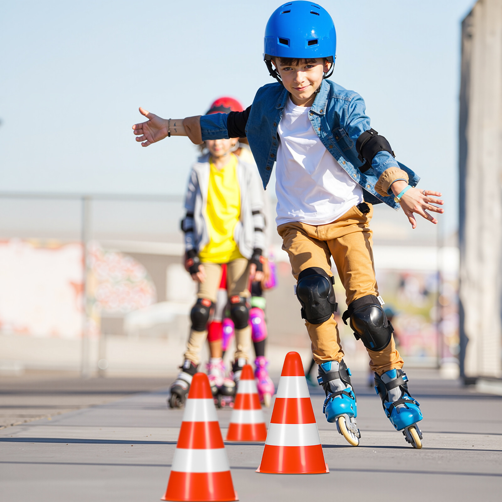 6 قطع من أقماع المرور البلاستي - مراجعة Road Traffic Cone وسعره