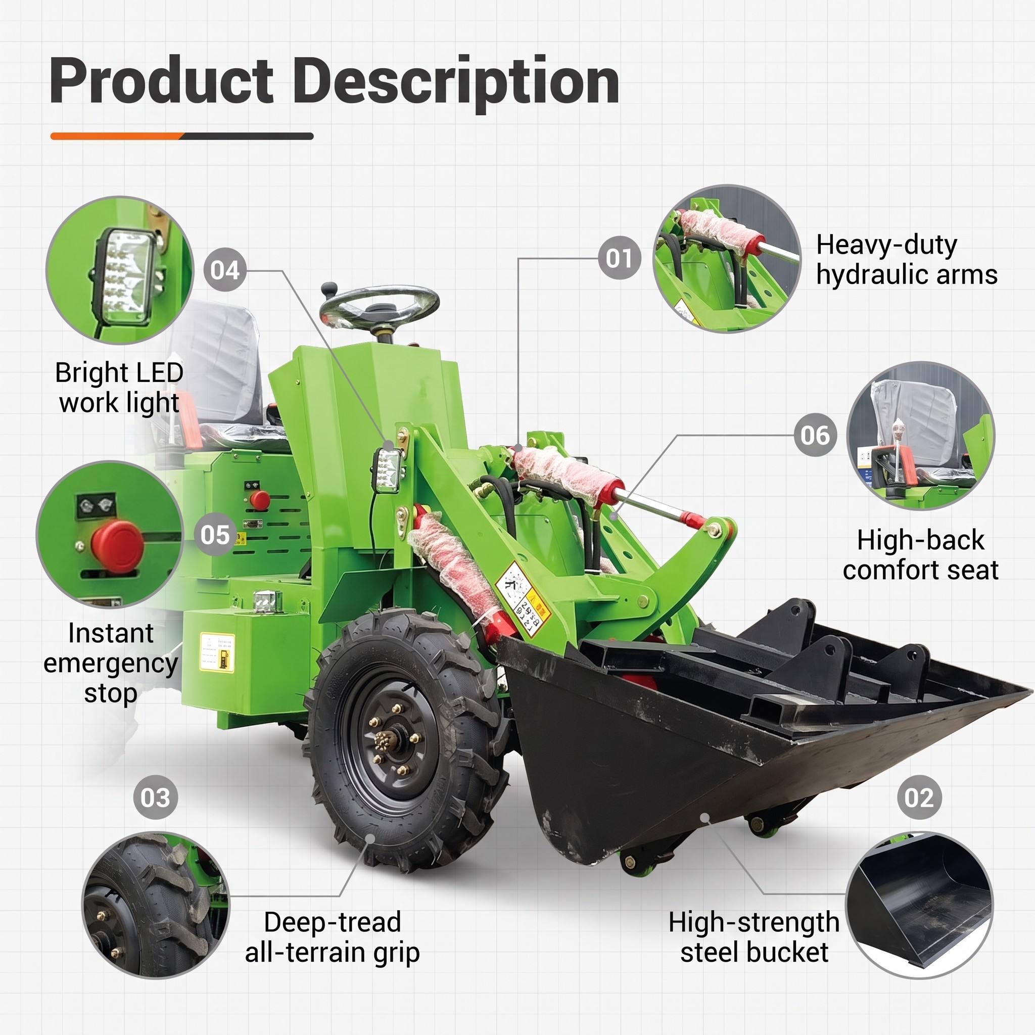 عرض ساخن: لودر صغير بعجلات 700 - مراجعة Wheel Loader وسعره