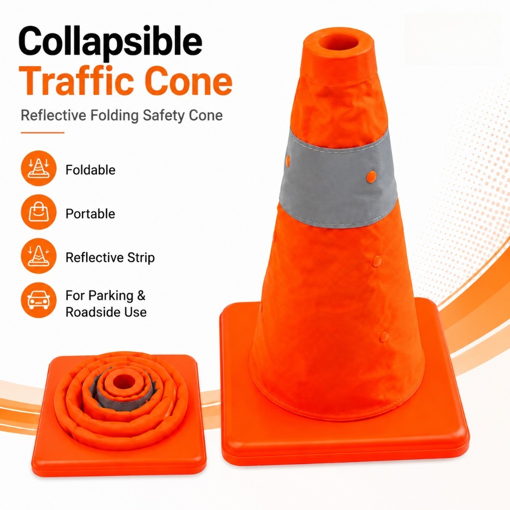 مخروط مرور عاكس قابل للطي، مخر - مراجعة Road Traffic Cone وسعره