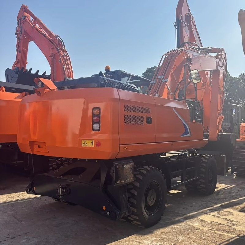 حفارة متينة مثبتة على عجلات بو - مراجعة Heavy Equipment Working وسعره
